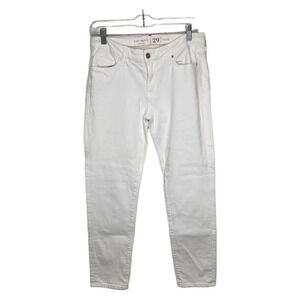 KATE SPADE Broome Street Play Hooky Skinny Jeans White Size 29